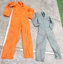 Vintage USAF Fire Resistant Flight Suit Coveralls CWU-28/P Size 40L Orange picture