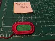 Vtg Old 10th Special Forces Group Jump Wing Oval Green Red Era Unknown