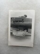 WW2 US Army Air Corps Nose Art “Slow Freight” Plane Photo (V90 picture