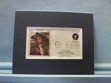 American Revolution - Naval hero John Paul Jones & First day Cover of his stamp
