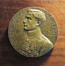 CAPITAINE GEORGES GUYNEMER 1917 LEGASTELOIS Death of flying ace Medal France WWI picture