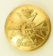 19th C. Sherwood Foresters Derbyshire Regt Uniform Button Original A8