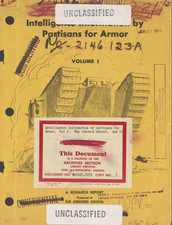 260 pg. Intelligence Information By Partisans For Armor Volume I & II on Data CD