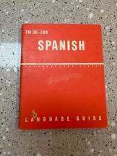 Vintage 1963 US Military Spanish Language Guide TM 30-300 Bureau Naval Personnel