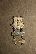 Original WW2 U.S. Treasury Defense Agent Metal Merit Award w/2nd & 3rd Bars