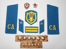 USSR Shoulder boards+Collar Tabs+Sleeve Patch+Buttons+Signs Airborne troops VDV