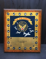 WW2 U.S. Air Force Participation Wall Plaque 55 Air  Brass  Wall Art 13.5 x 15.5 picture
