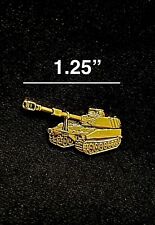 U.S. Military Gold Tone Tank Pin Lapel picture