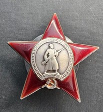WW2 Soviet Russian Order of the Red Star Silver USSR Military Award №204778
