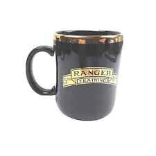 Vintage U.S. Army, Coffee Mug, Ranger Training, 5th Batallion, Gold Trim picture
