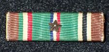 WW2 US 3/8 Inch Europe Africa Middle East Campaign Ribbon w/ Battle Star Affixed picture