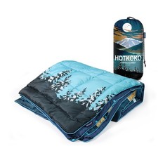 Down Camping Blanket,Warm Puffy Lightweight Camp Blanket Outdoor Snowy Mountain