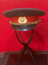 Soviet Militia Police Peaked Visor Cap Hat w badge/gold cord, Size 54 ,Militaria