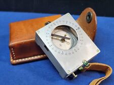 Swiss Military Artillery Bearing Compass Sitometer T4057 Büchi Bern Leather Case picture