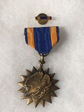 Original Very Early Pre-WWII Air Medal Wrap Brooch Very Heavy Great Patina Lapel picture