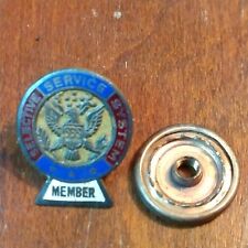 Selective Service System Member Sterling Silver Pin WWII 4 makers marks picture