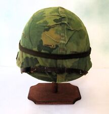 Vintage Vietnam U.S. M1 Combat Helmet with Liner - Cover - Band picture