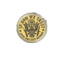 40mm Custom Engraved Brass “In God We Trust” Coin picture