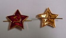 Hat Badge: Red Star, USSR Soviet Union Military Cockade, metal Pin, 24mm New picture