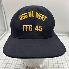 U.S. Navy USS De Wert FFG 45 Black Hat Vintage Snapback New Era *snap Broken* picture