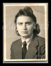 Photo, WW2, passport portrait of a working maid, Munich 1944, 5026-1346#