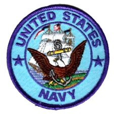  US NAVY EMBROIDERED ROUND PATCH USA UNITED STATES MILITARY PATCHES picture