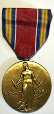 1941-1945 U.S. Military WWII Freedom of Speech & Religion Ribbon Medal
