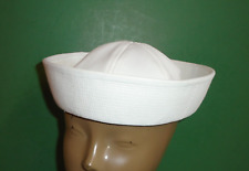 US Navy Enlisted White Dixie Cup Cap Hat Type III USN Sailor Size 7-1/4 22-3/4 picture