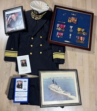 US Navy Rear Admiral Thomas Emery Uniform Grouping Tunic Awards Visor Vietnam