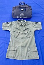 Vietnam Reflective Tape Modified USAF Shirt & Overnight Bag ~ 35th Fighter Wing picture