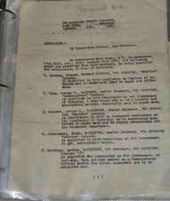 1921 4th Infantry Emergency Commission Recommendation – Arthur S. Hopusch Named