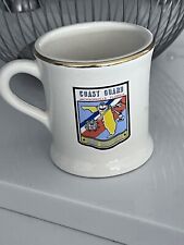 Vtg US Coast Guard Coffee Mug Marine Safety Station Gold Trim Jacksonville Fla picture