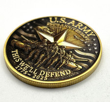 US Army Collectible Medal 250th ANNIVERSARY 1775-2025 Commemorative Coin