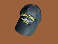 USS GUADALCANAL LPH-7 NAVY SHIP HAT U.S MILITARY OFFICIAL BASEBALL CAP USA MADE picture
