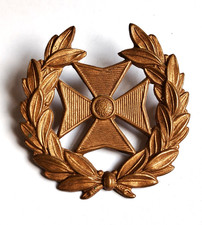 Genuine Pre WW1 Church Lads Brigade CLB Officer's Crossbelt Pouch Badge Brass