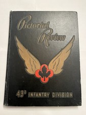 Vintage 1952 Pictorial Review 43d Infantry Division Hardback Book Military