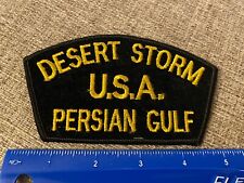 US MILITARY DESERT STORM USA PERSIAN GULF Hat Patch Army Navy USMC picture