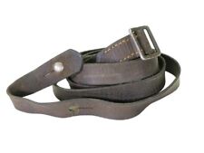 VINTAGE YUGOSLAVIAN MILITARY LEATHER SKS RIFLE SLING - USED SURPLUS picture