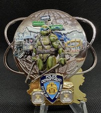 NYPD Teenage Mutant Ninja Turtles Leonardo Queens Police Academy Challenge Coin
