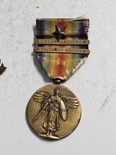 WWI Great War for Civilization Victory Medal - 2 Bars And Star