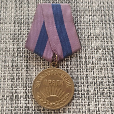 ORIGINAL WW2 Russian Soviet Medal FOR LIBERATION PRAGUE GREAT CONDITION picture