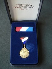 🔴CROATIA  -  Comemmorative  Medal of Homeland War - MINIATURE in origonal box🔴