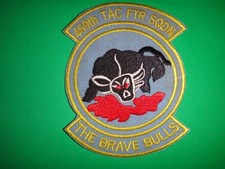 USAF 469th Tactical Fighter Squadron THE BRAVE BULLS Patch From Vietnam War Era