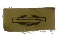 US Army CIB Combat Infantrymans Badge 1st Award OD Green Black BDU cloth patch