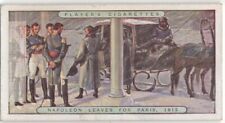 Napoleon's Moscow Retreat Abandons Troops For Paris 1812  c100 Y/O Ad Trade Card picture