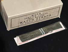 Vintage NOS 1940's US MILITARY Issue Watch BAND Strap WW2 16mm 5/8in Brite (B0) picture
