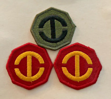 Vintage WW II Hawaii Department US Military Patches (Set of 3) picture