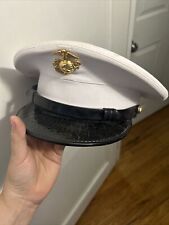 US Marines King Form Dress Cap - WORN BRIM picture