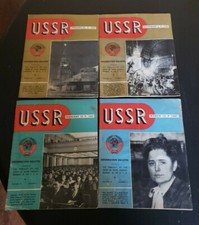 USSR Information Bulletin Magazine Lot 1946 1947 WWII Cold War Russia Rare