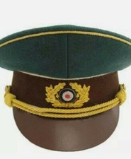 WW2 German Political Officer Visor Cap Green WW2 Replica Visor Hat Air Force 1